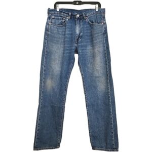 Levi's Men's 505 Big E Retro Straight Leg Premium Blue Denim Modern Jeans 34x32